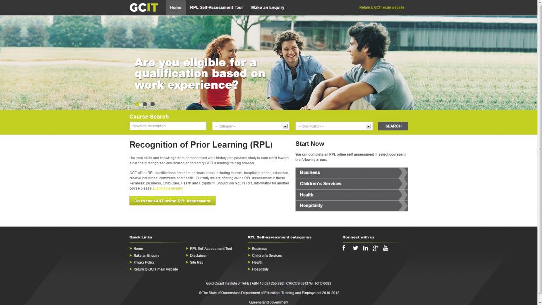 TAFE Queensland Gold Coast - Recognition of Prior Learning